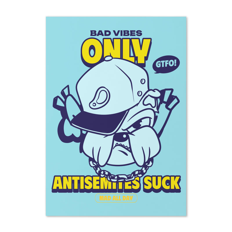 Streetart Graffiti Cartoon | Antisemitism | Greeting Card