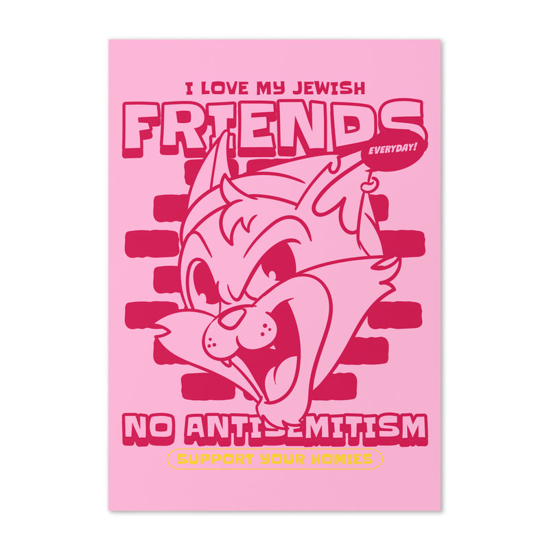 Streetart Graffiti Cartoon | Antisemitism | Greeting Card