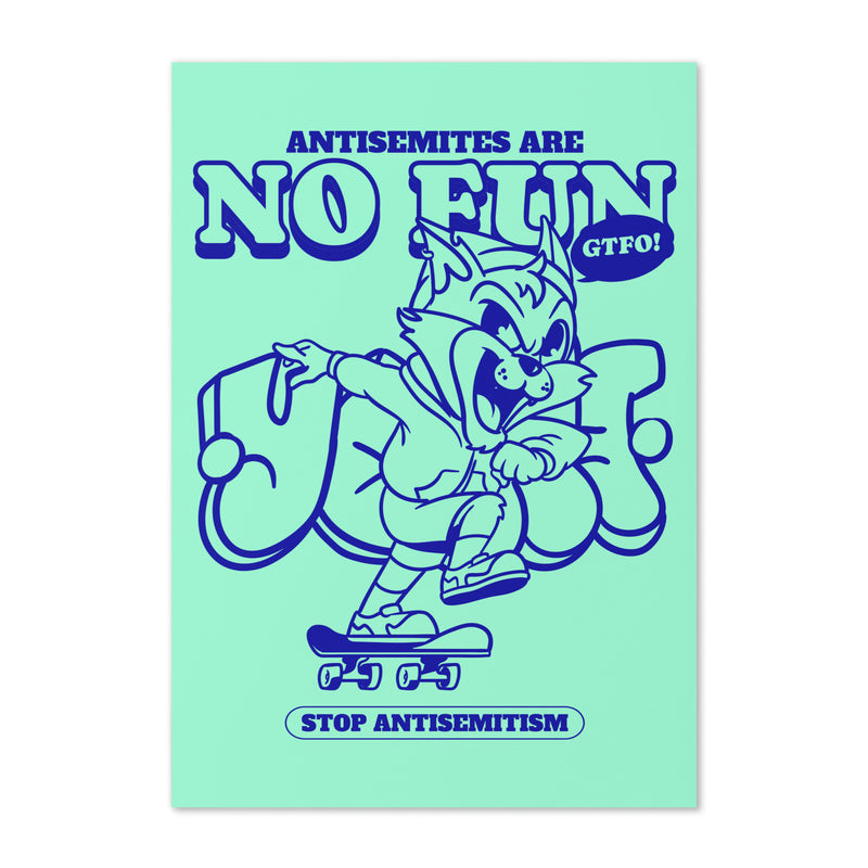Streetart Graffiti Cartoon | Antisemitism | Greeting Card