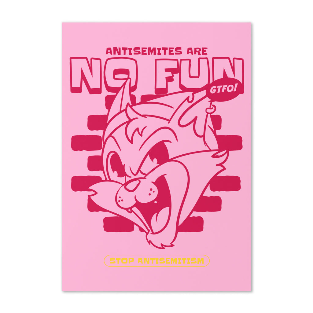 Streetart Graffiti Cartoon | Antisemitism | Greeting Card