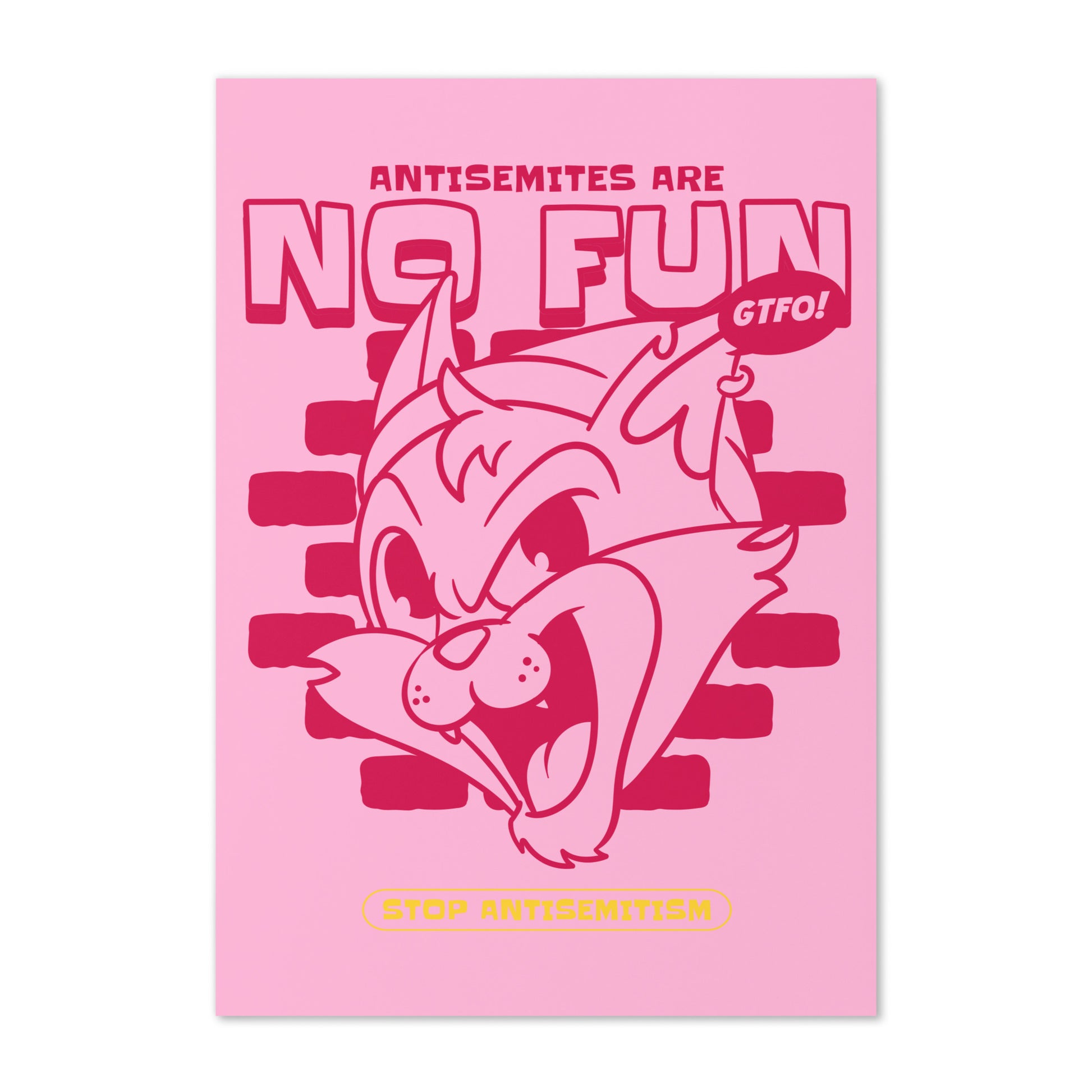 Streetart Graffiti Cartoon | Antisemitism | Greeting Card