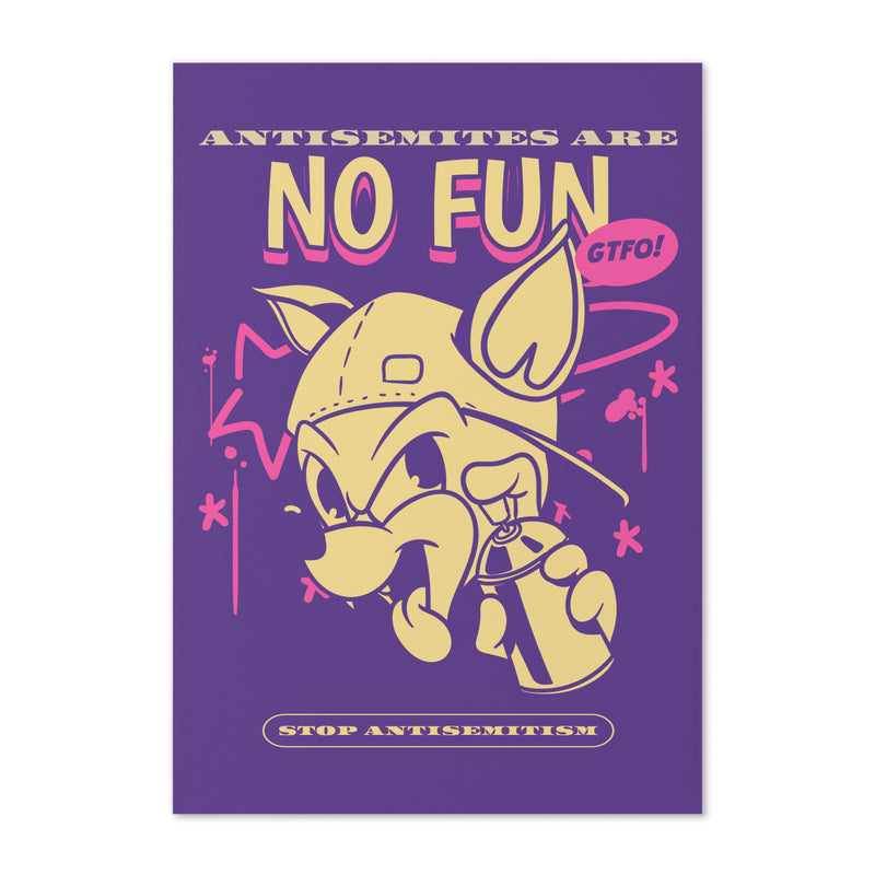 Streetart Graffiti Cartoon | Antisemitism | Greeting Card