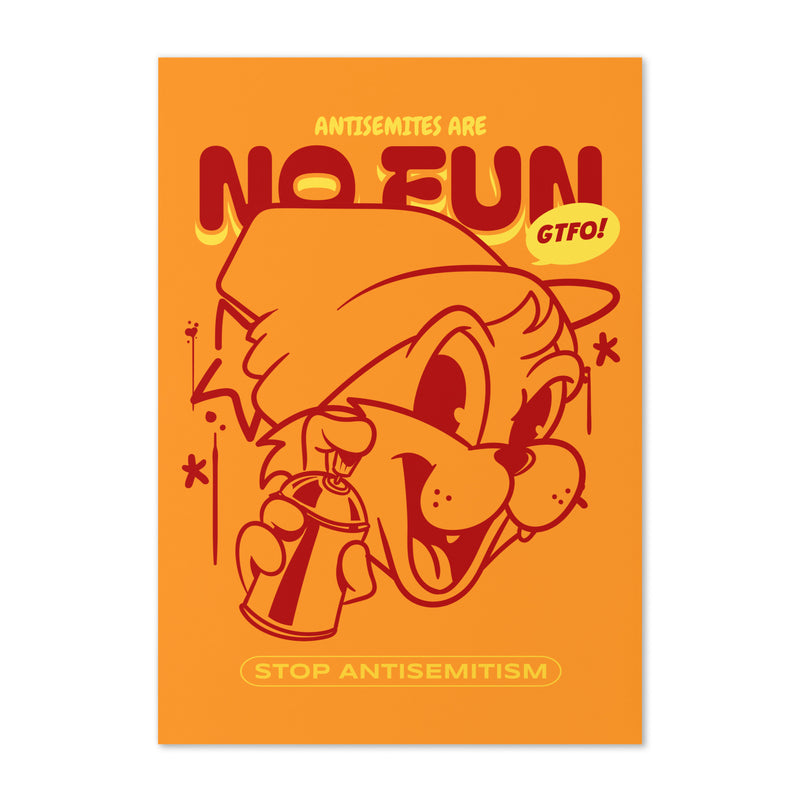 Streetart Graffiti Cartoon | Antisemitism | Greeting Card