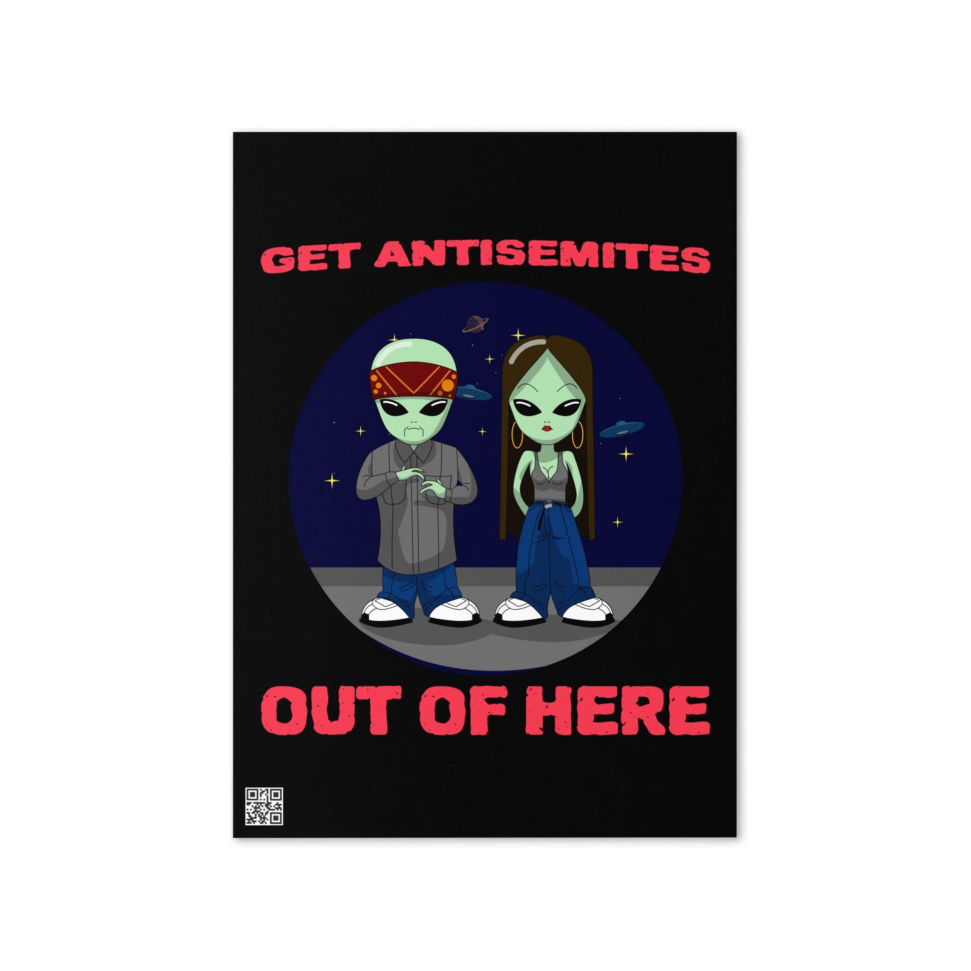 Get Alien Out | Antisemitism | Greeting Card