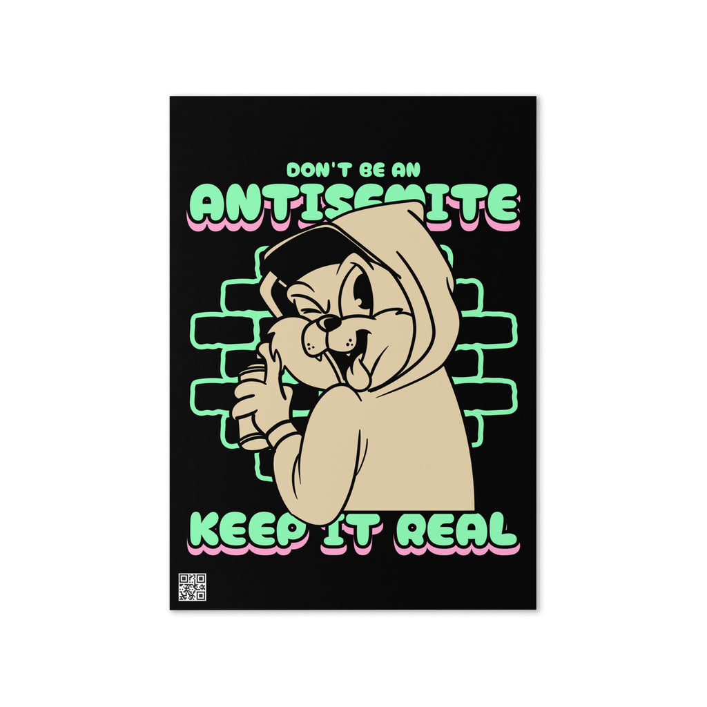Streetart Graffiti Cartoon | Antisemitism | Greeting Card