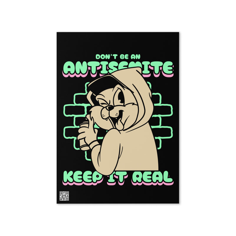 Streetart Graffiti Cartoon | Antisemitism | Greeting Card