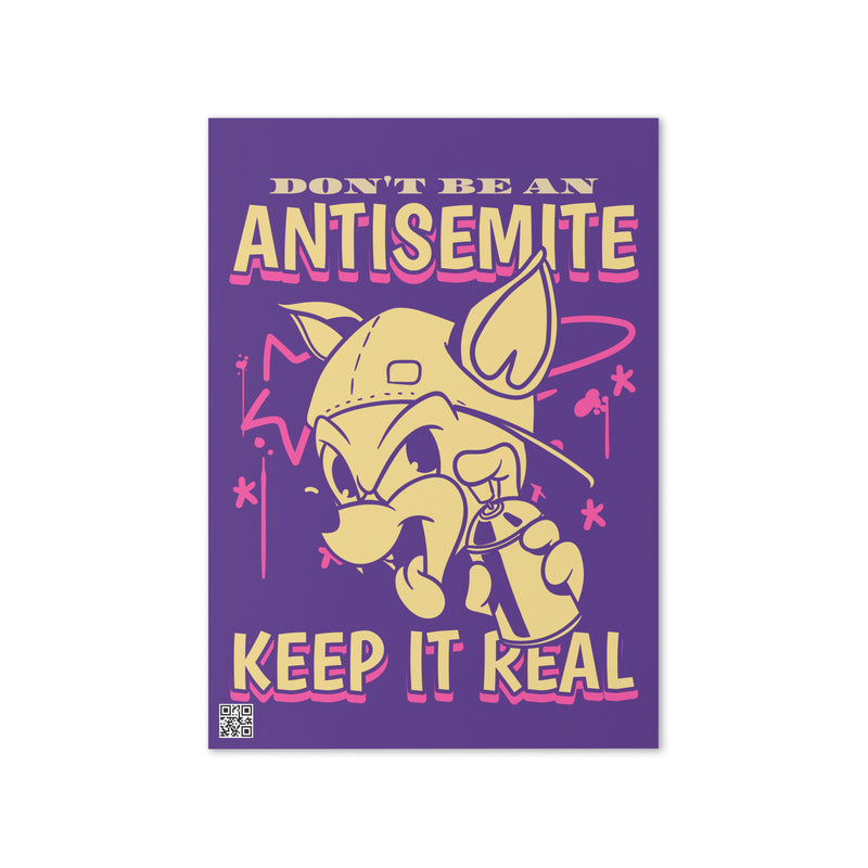 Streetart Graffiti Cartoon | Antisemitism | Greeting Card