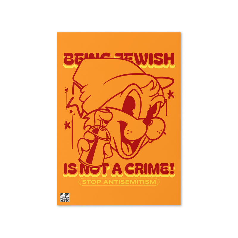 Streetart Graffiti Cartoon | Antisemitism | Greeting Card