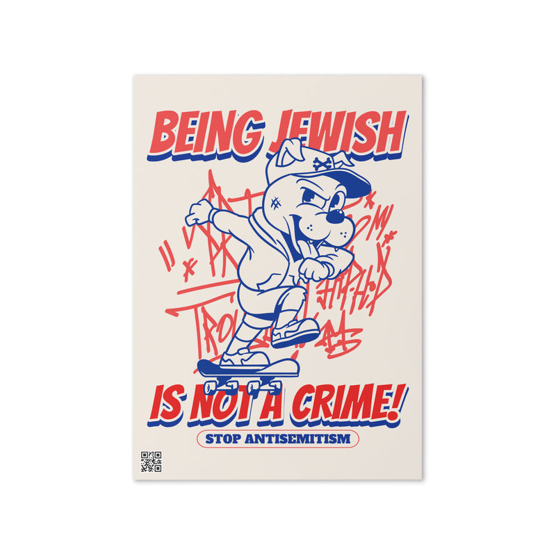 Streetart Graffiti Cartoon | Antisemitism | Greeting Card