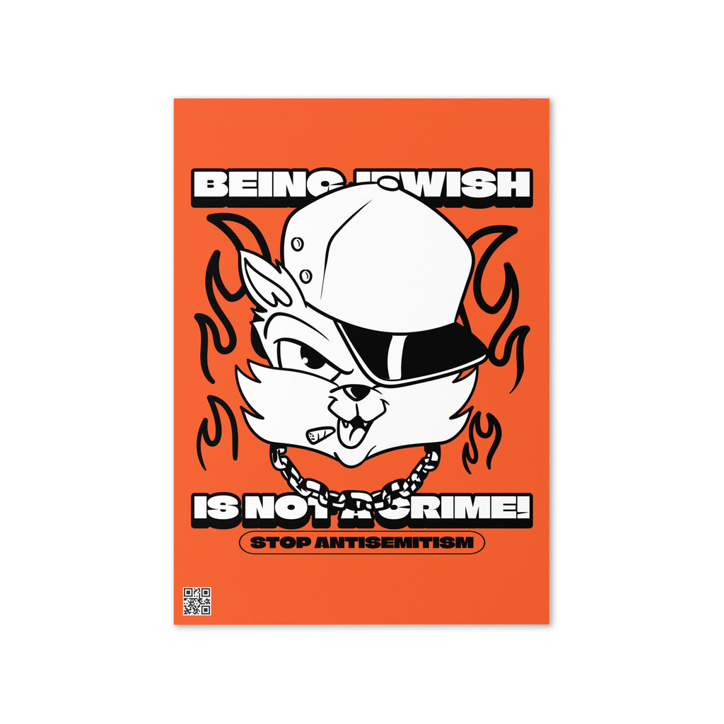 Streetart Graffiti Cartoon | Antisemitism | Greeting Card