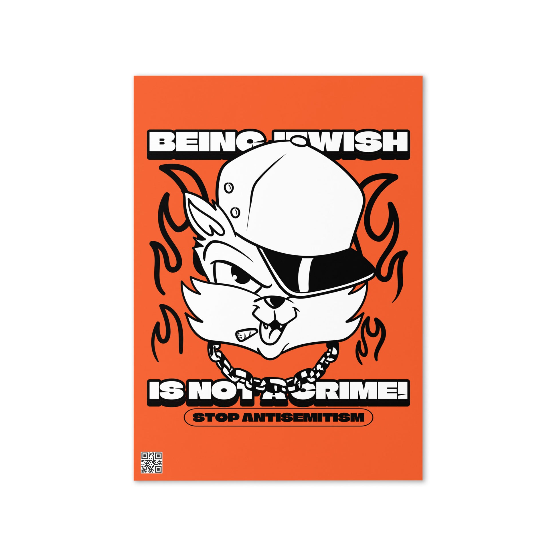 Streetart Graffiti Cartoon | Antisemitism | Greeting Card