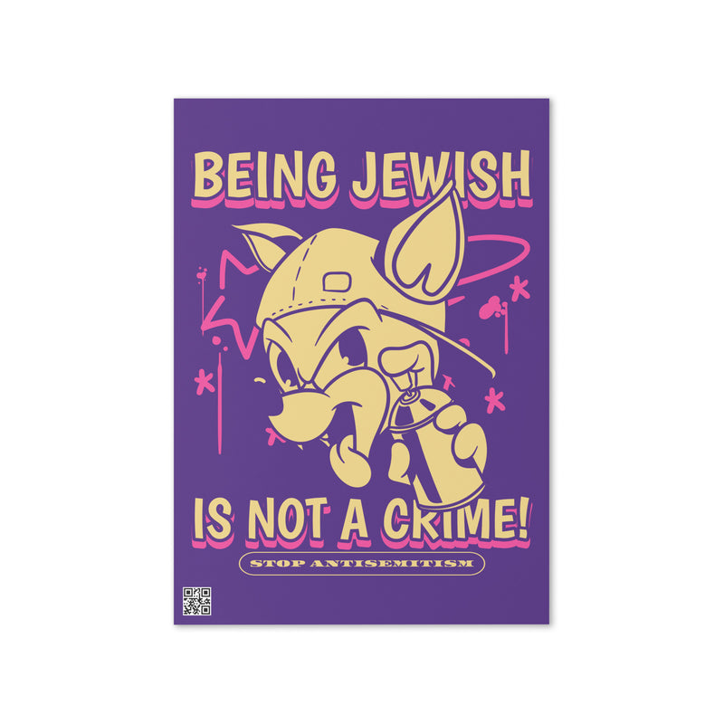 Streetart Graffiti Cartoon | Antisemitism | Greeting Card
