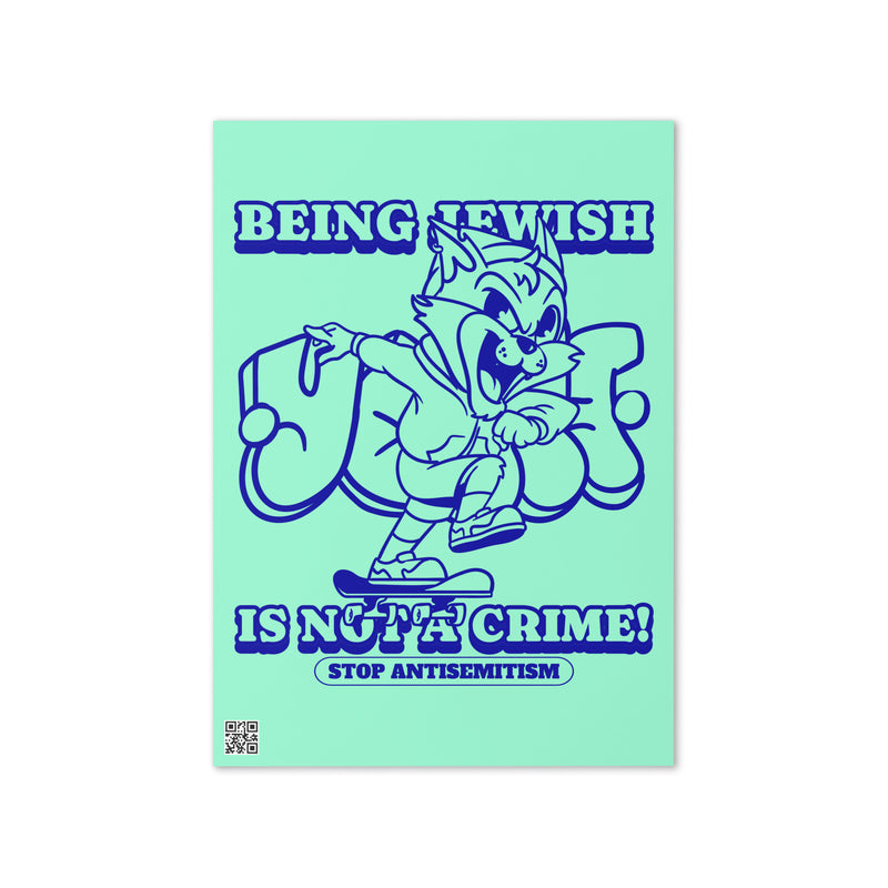 Streetart Graffiti Cartoon | Antisemitism | Greeting Card