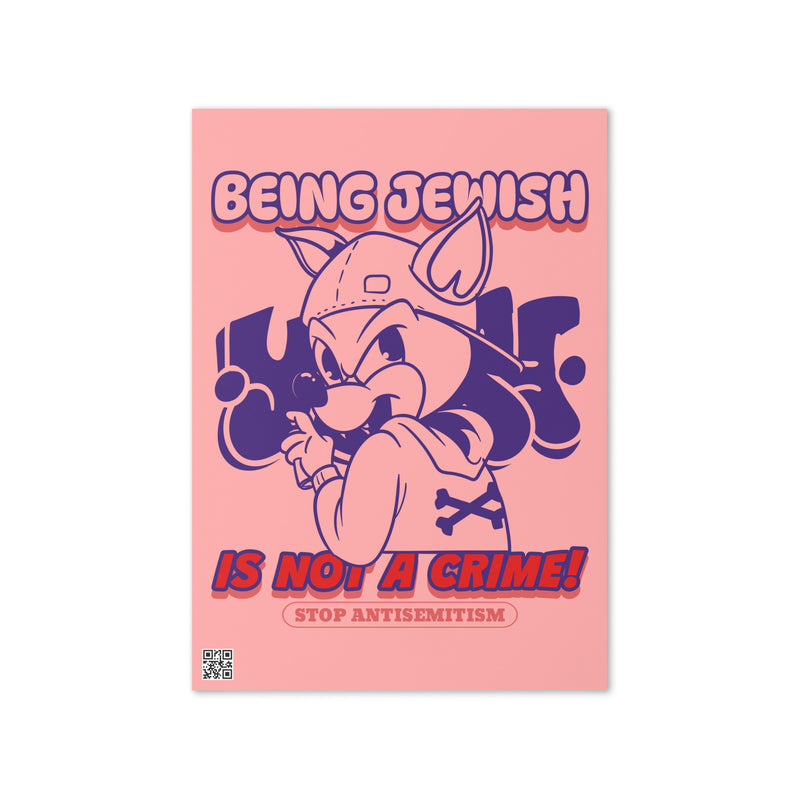 Streetart Graffiti Cartoon | Antisemitism | Greeting Card