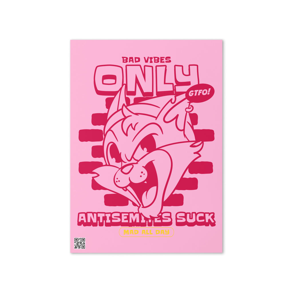 Streetart Graffiti Cartoon | Antisemitism | Greeting Card
