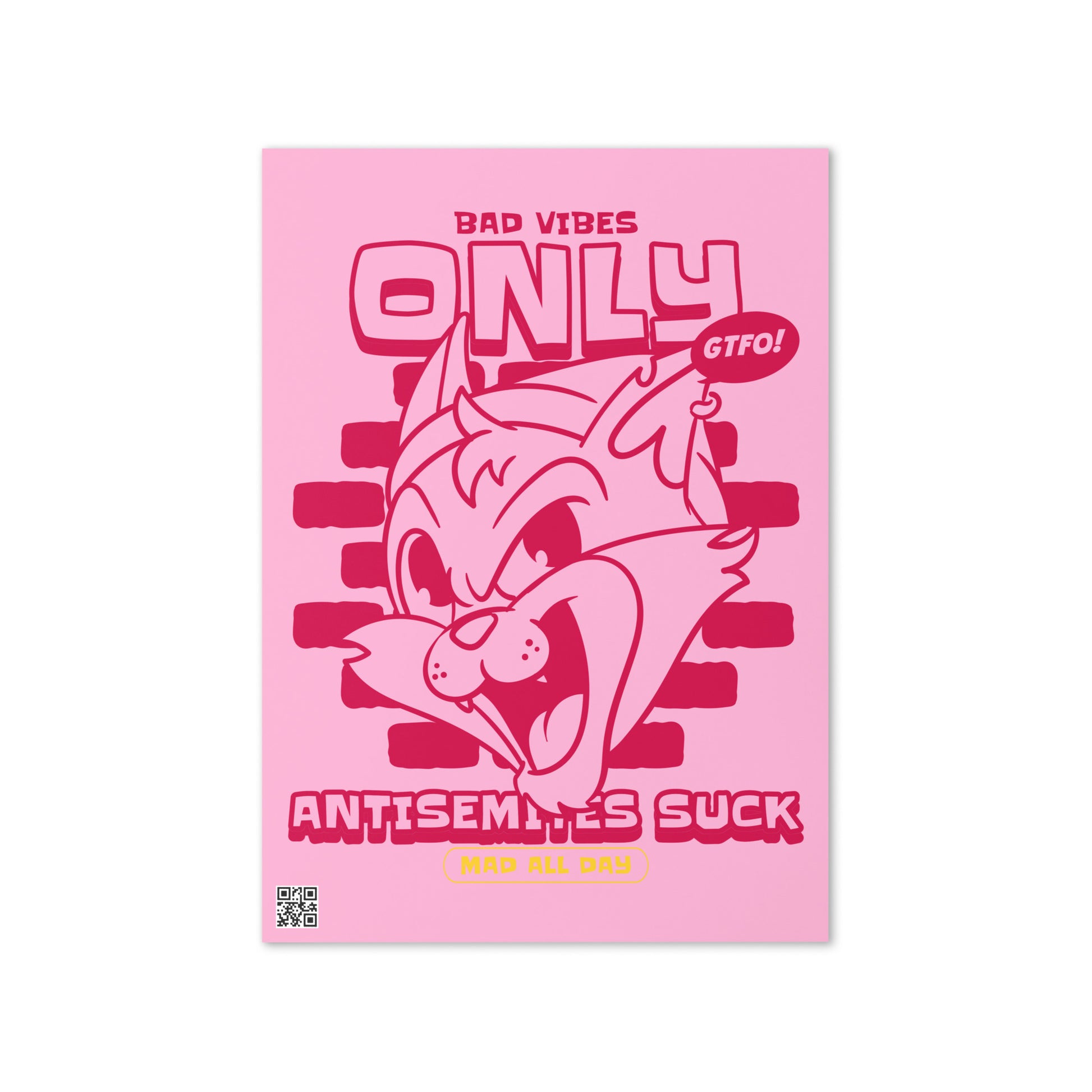 Streetart Graffiti Cartoon | Antisemitism | Greeting Card