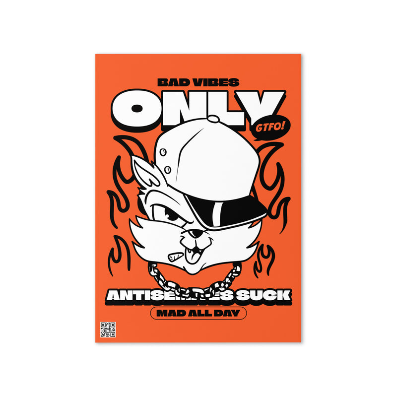 Streetart Graffiti Cartoon | Antisemitism | Greeting Card