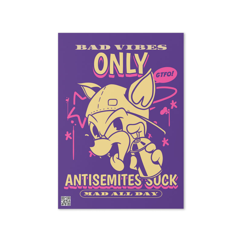 Streetart Graffiti Cartoon | Antisemitism | Greeting Card