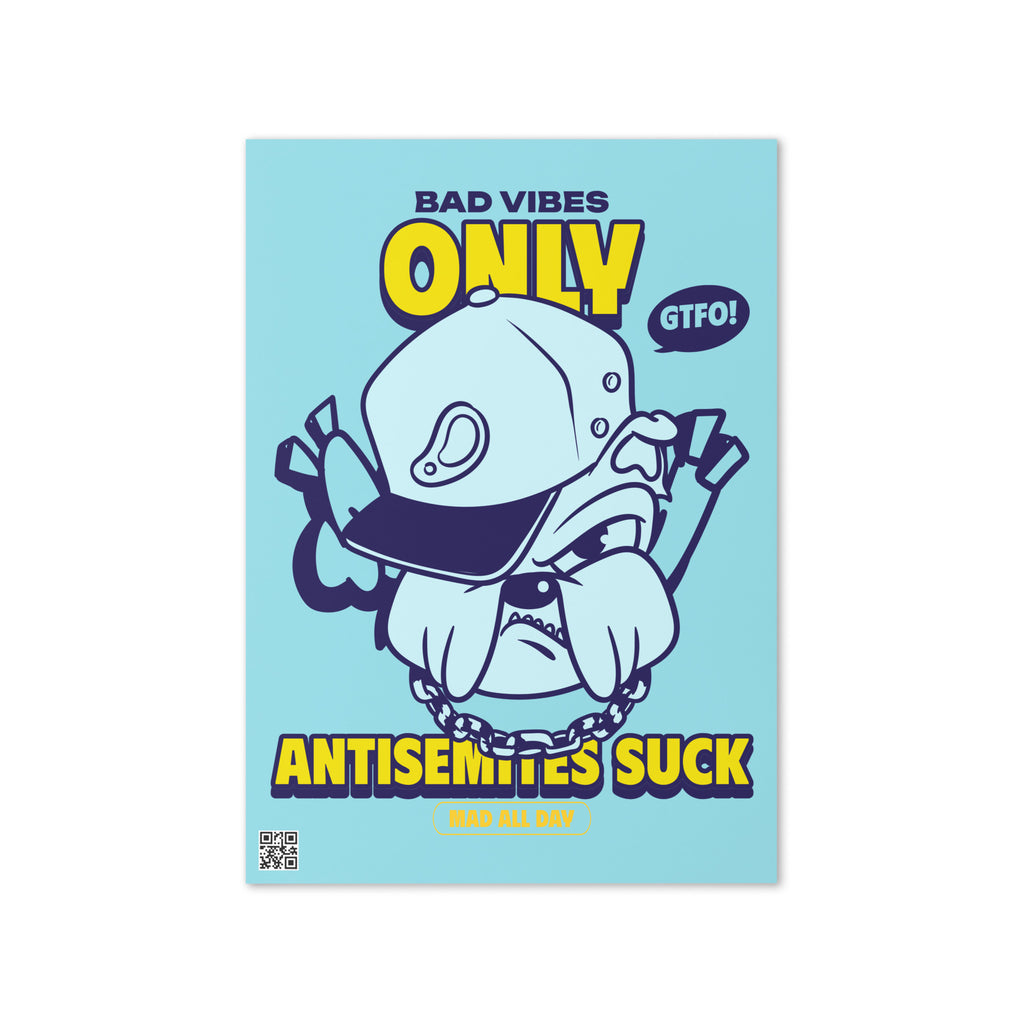 Streetart Graffiti Cartoon | Antisemitism | Greeting Card