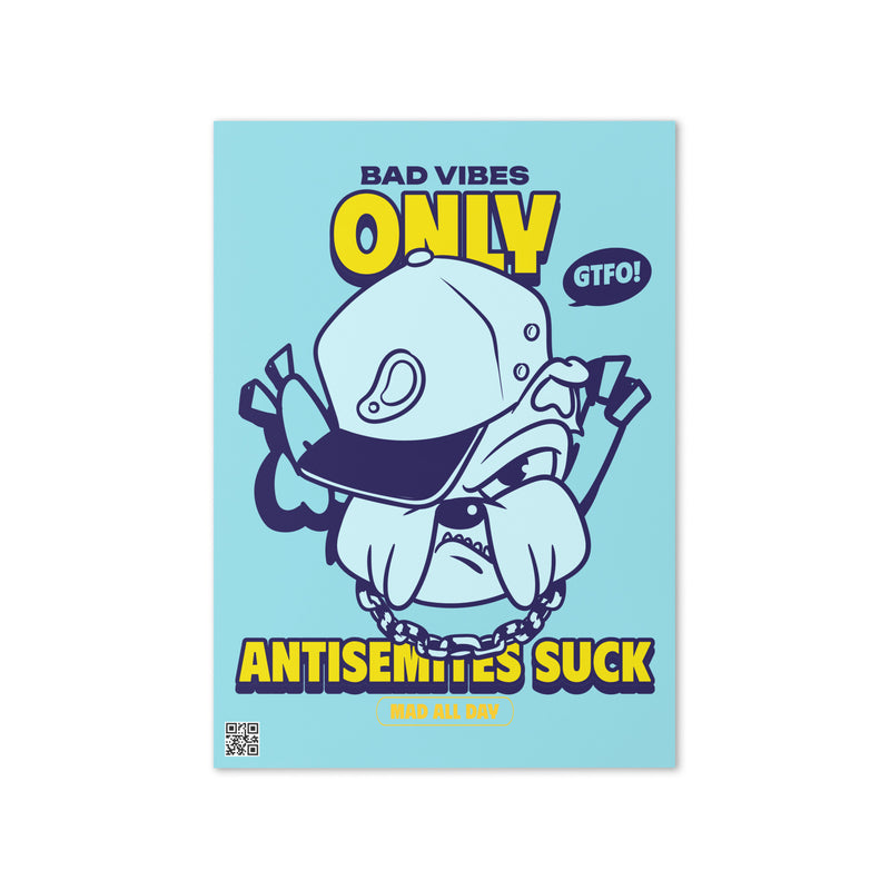 Streetart Graffiti Cartoon | Antisemitism | Greeting Card