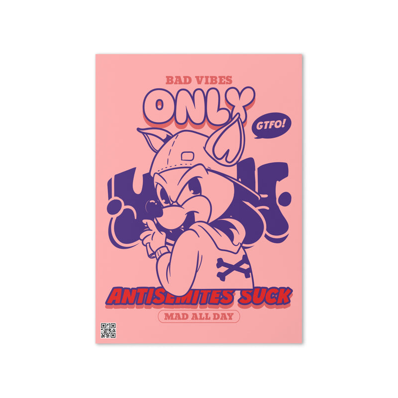 Streetart Graffiti Cartoon | Antisemitism | Greeting Card