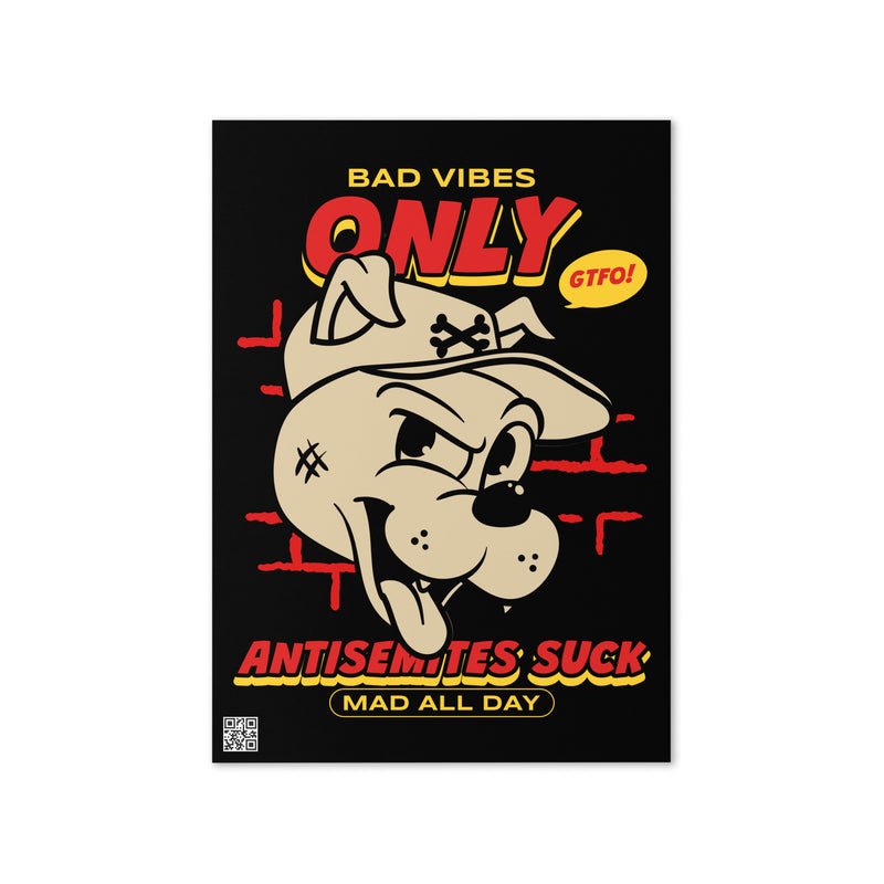 Streetart Graffiti Cartoon | Antisemitism | Greeting Card