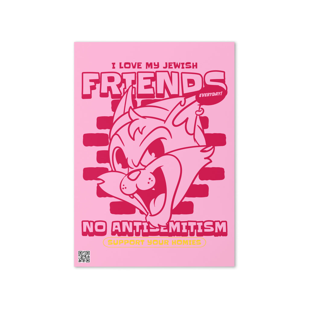 Streetart Graffiti Cartoon | Antisemitism | Greeting Card