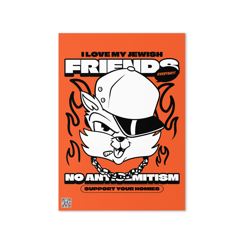 Streetart Graffiti Cartoon | Antisemitism | Greeting Card