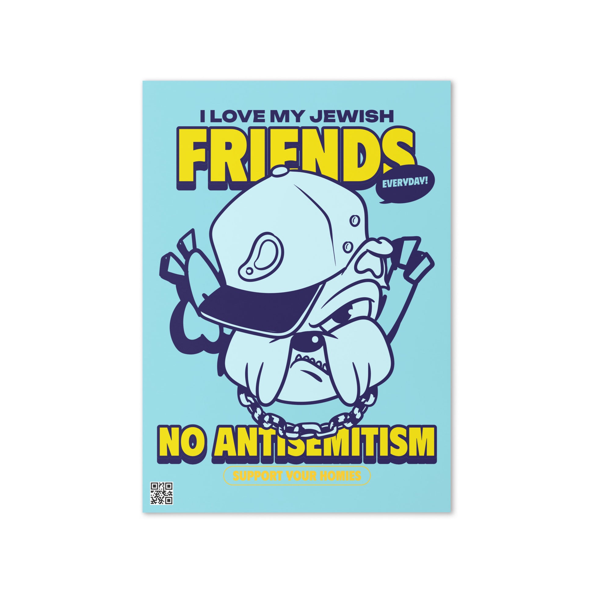 Streetart Graffiti Cartoon | Antisemitism | Greeting Card