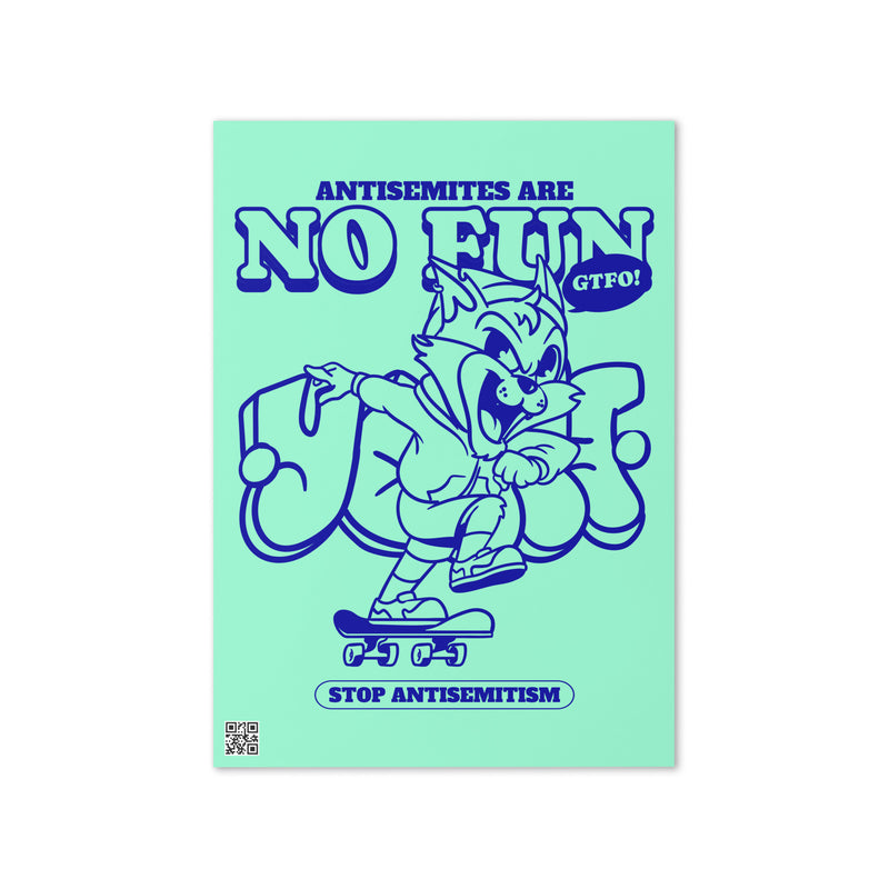 Streetart Graffiti Cartoon | Antisemitism | Greeting Card