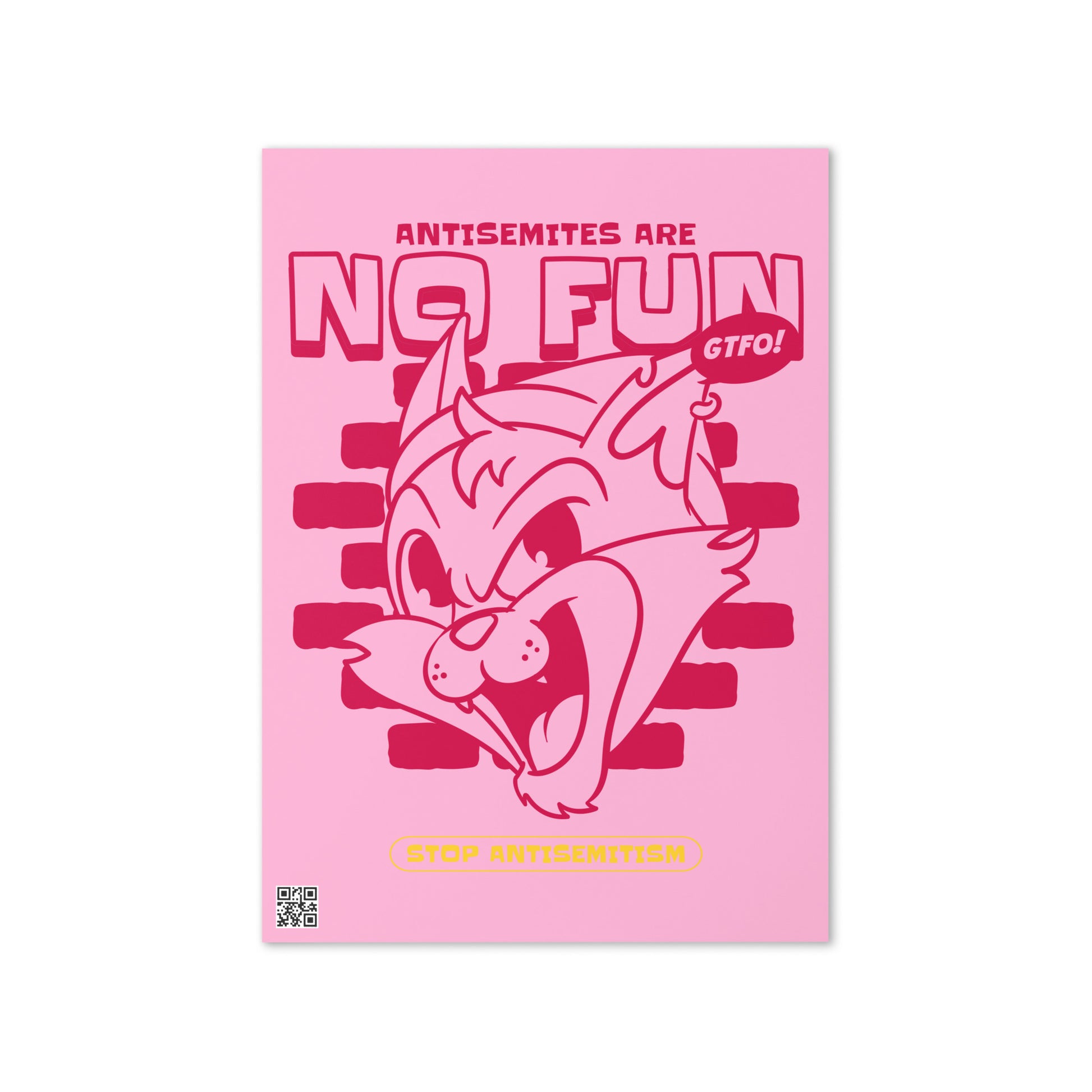 Streetart Graffiti Cartoon | Antisemitism | Greeting Card