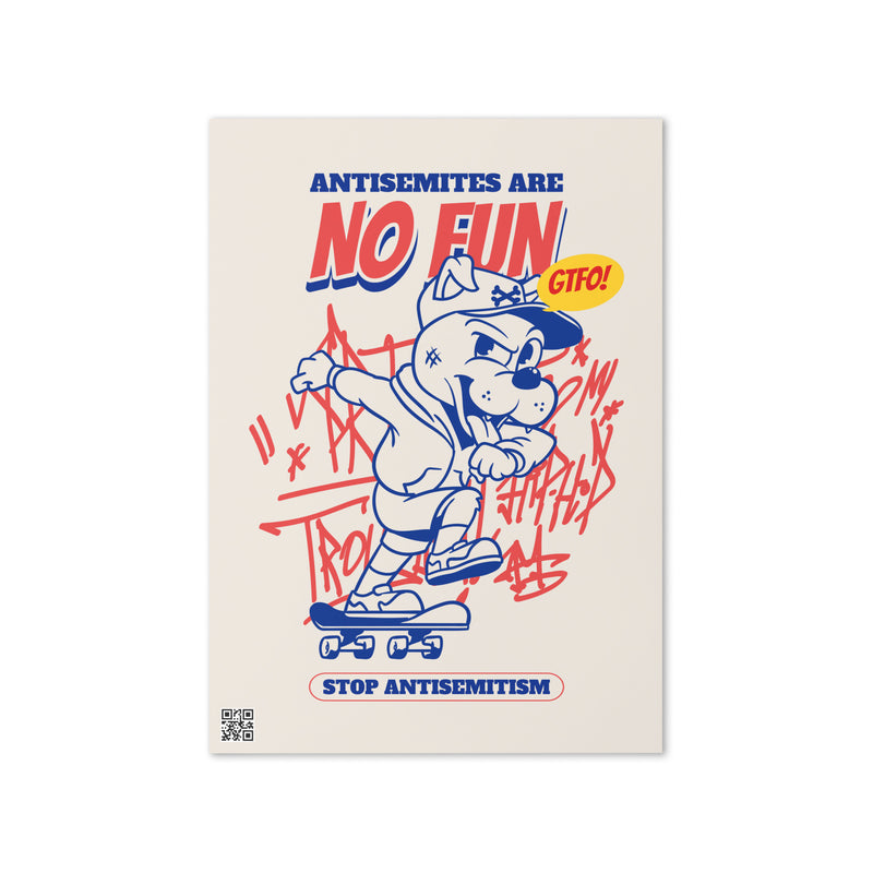 Streetart Graffiti Cartoon | Antisemitism | Greeting Card