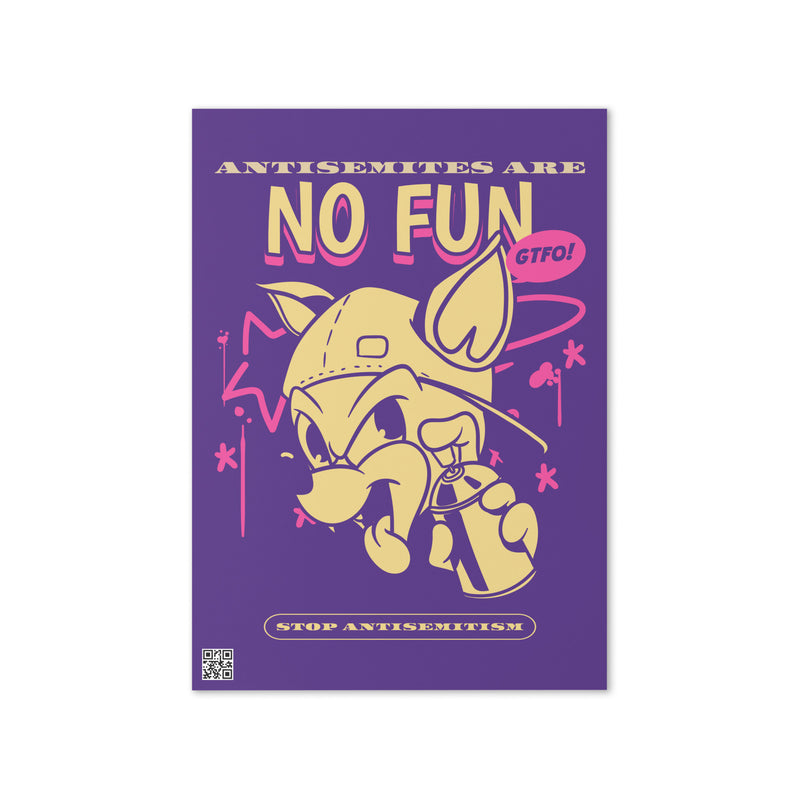 Streetart Graffiti Cartoon | Antisemitism | Greeting Card