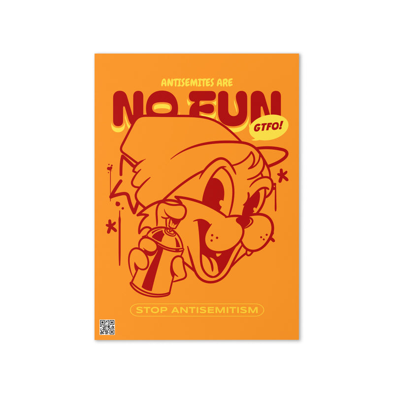 Streetart Graffiti Cartoon | Antisemitism | Greeting Card