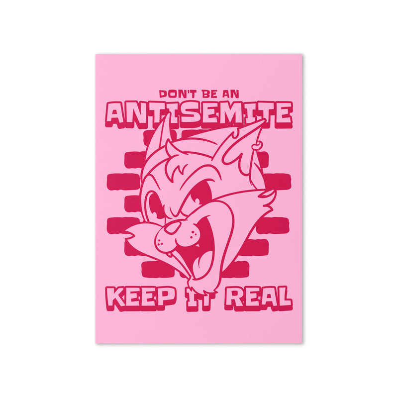 Streetart Graffiti Cartoon | Antisemitism | Greeting Card