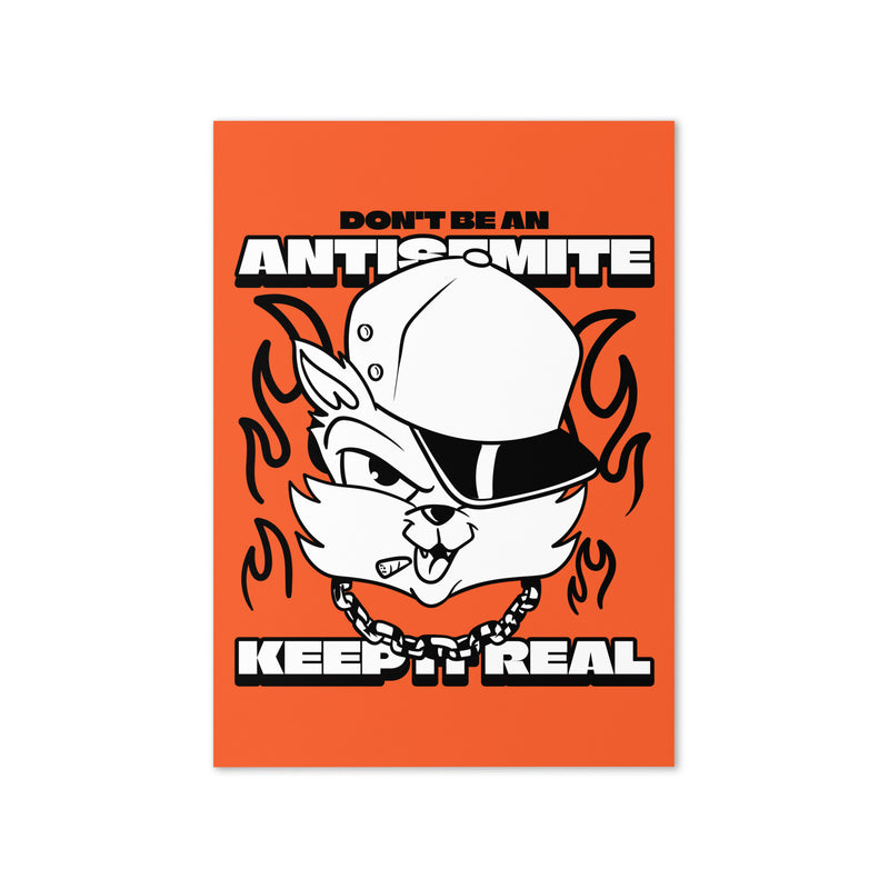 Streetart Graffiti Cartoon | Antisemitism | Greeting Card