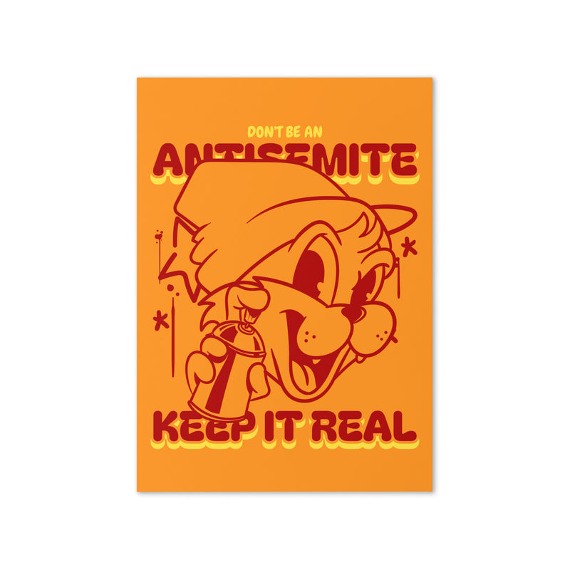 Streetart Graffiti Cartoon | Antisemitism | Greeting Card