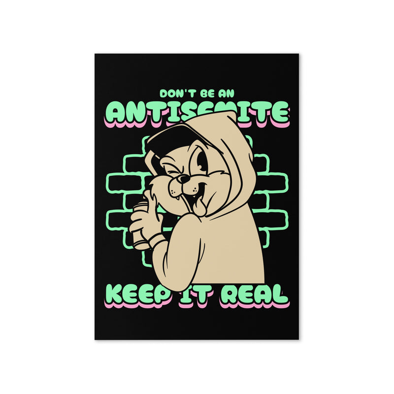 Streetart Graffiti Cartoon | Antisemitism | Greeting Card