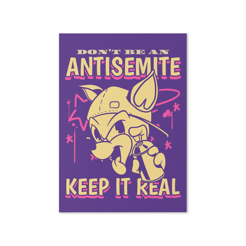 Streetart Graffiti Cartoon | Antisemitism | Greeting Card