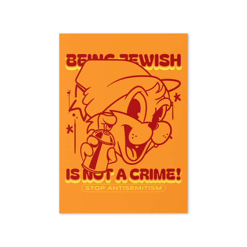 Streetart Graffiti Cartoon | Antisemitism | Greeting Card
