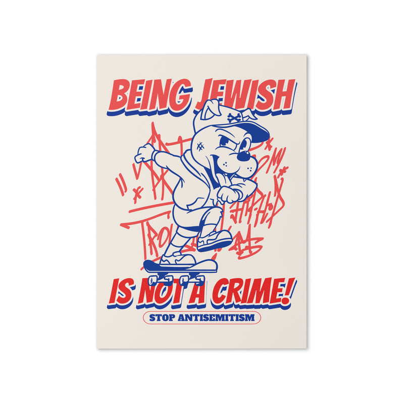 Streetart Graffiti Cartoon | Antisemitism | Greeting Card
