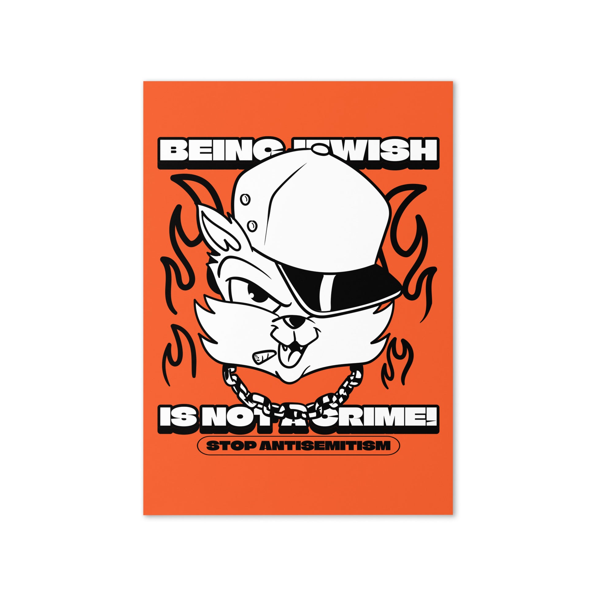 Streetart Graffiti Cartoon | Antisemitism | Greeting Card