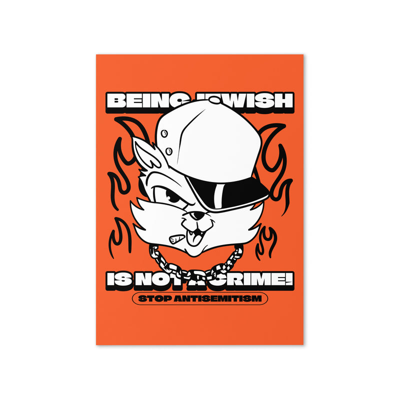 Streetart Graffiti Cartoon | Antisemitism | Greeting Card