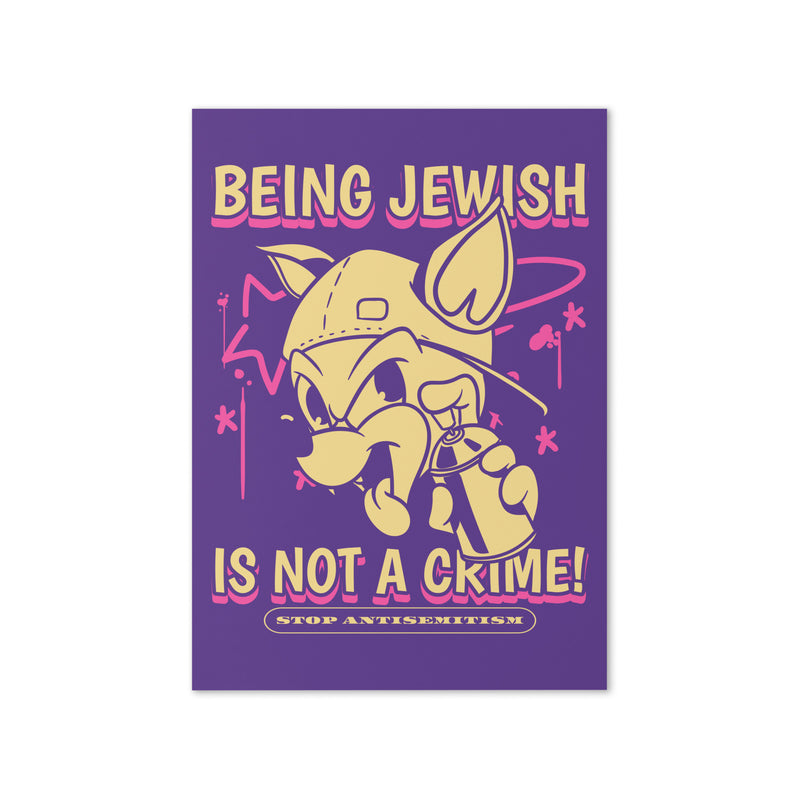 Streetart Graffiti Cartoon | Antisemitism | Greeting Card