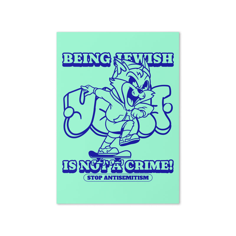 Streetart Graffiti Cartoon | Antisemitism | Greeting Card