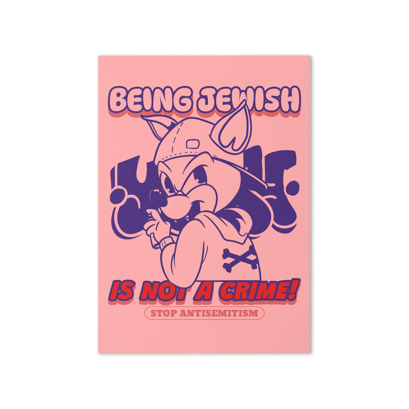 Streetart Graffiti Cartoon | Antisemitism | Greeting Card