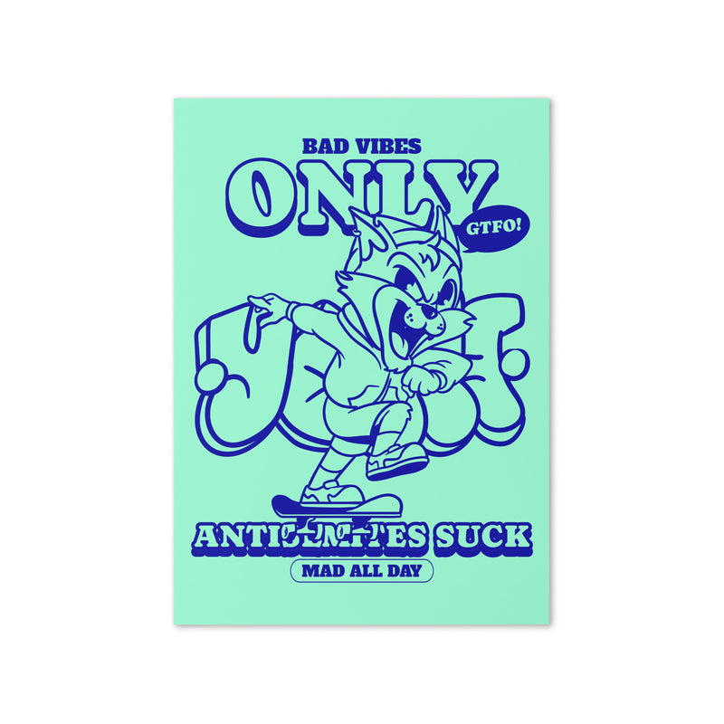 Streetart Graffiti Cartoon | Antisemitism | Greeting Card