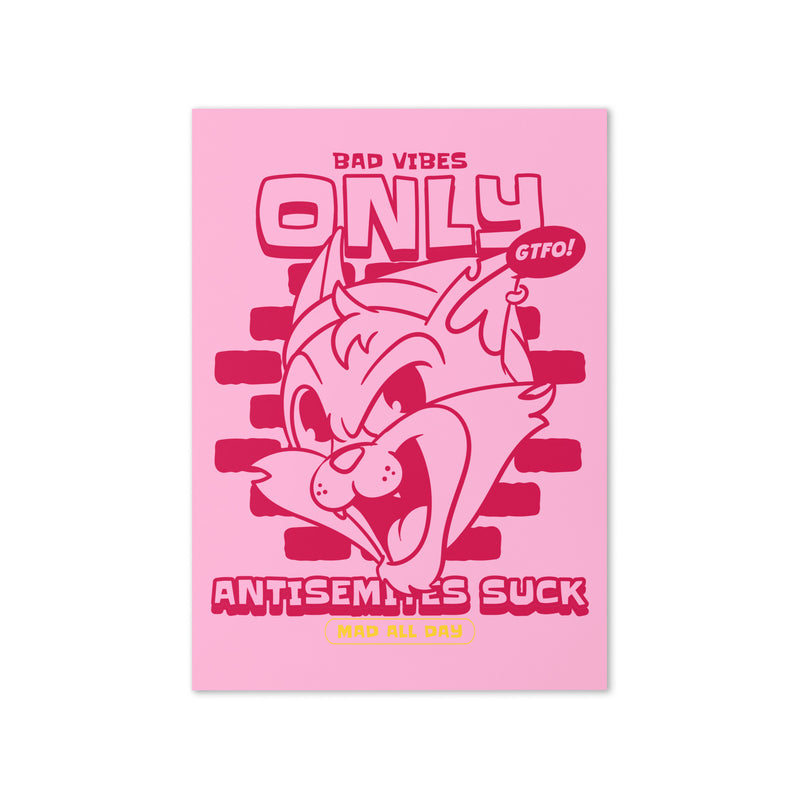 Streetart Graffiti Cartoon | Antisemitism | Greeting Card