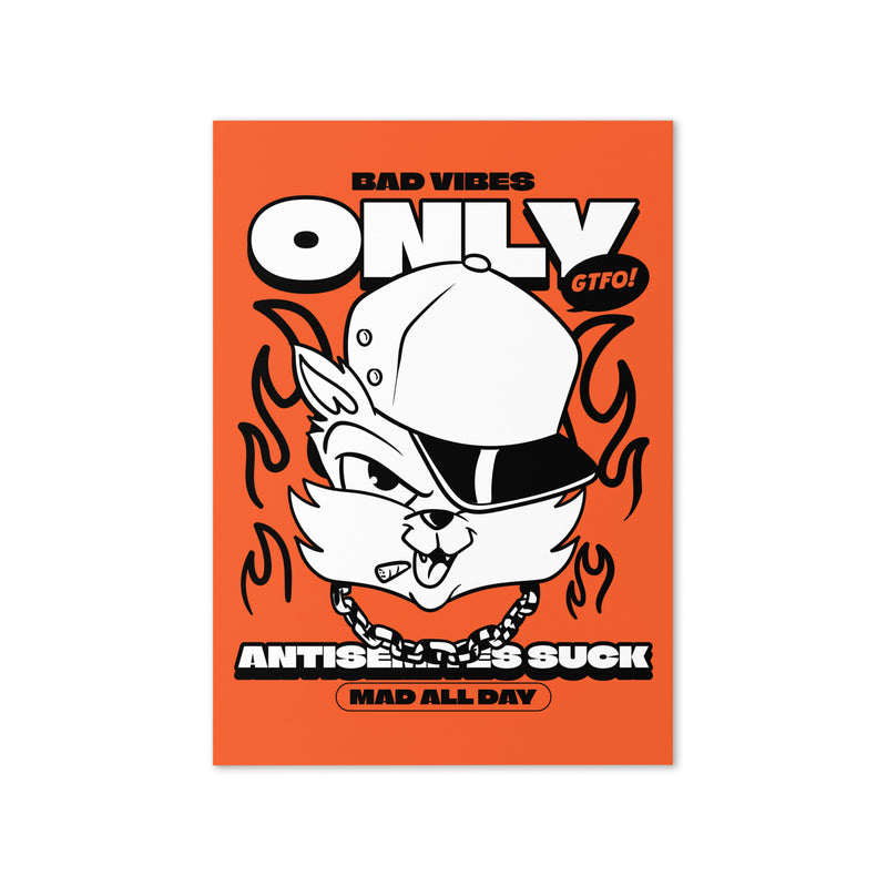 Streetart Graffiti Cartoon | Antisemitism | Greeting Card