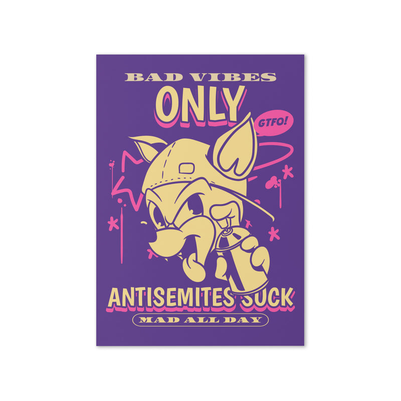 Streetart Graffiti Cartoon | Antisemitism | Greeting Card